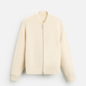 <span class=keywords><strong>Cardigan</strong></span> <span class=keywords><strong>con</strong></span> chiusura a <span class=keywords><strong>cerniera</strong></span> frontale <span class=keywords><strong>con</strong></span> tasche a coste a maniche lunghe da uomo - Product Image 2