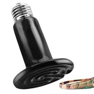 Emisor de lámpara de calefacción para mascotas E27 para calefacción/gallineros/bombillas de luz infrarroja de cerámica 25W/40W/60W/100W/150W granjas negras