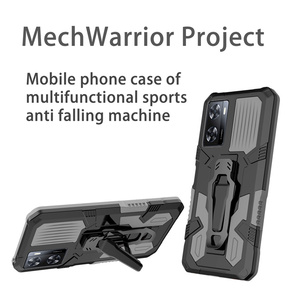 Funda Protectora para Teléfono <span class=keywords><strong>Oppo</strong></span> Reno10/Reno10 Pro, Multicolor, Resistente, Híbrida, de TPU Suave y PC Rígido, a Prueba de Golpes, Impermeable, con Clip para Cinturón y Soporte - Product Image 4