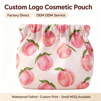 Tas Kosmetik Kecil Anti Air Oxford Grosir Pabrik, Kantong Makeup Kancing, Pola Custom OEM ODM