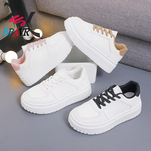 Zapatos Deportivos Casuales de PU para Mujer, Primavera 2025, Blancos, Impermeables, con Plataforma, Suela Gruesa de Espuma de Alta Calidad - Product Image 3