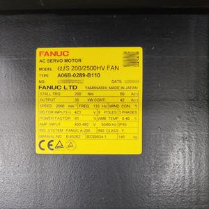 FANUC AC เซอร์โวมอเตอร์ 30KW สำหรับเครื่องซีเอ็นซี A06B-0289-B110 ผู้จัดจำหน่ายอะไหล่ - Product Image 4