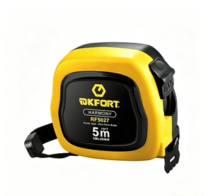 ROKFORT Ruban à mesurer en acier de 5 m, lame ultra-épaisse de 5 m x 25 mm, ruban à mesurer rétractable autobloquant pour la construction et le bricolage - Product Image 1