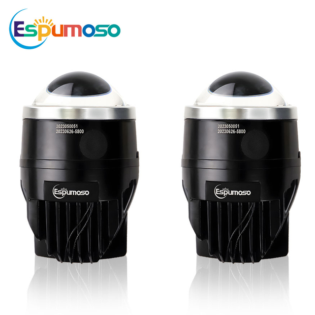 ESPUMOSO High Power 3inch Bi Fog Light Lens G01 Fog Lamp 70W 6000K IP68 Waterproof Car Accessories Bi Project Headlights for Car