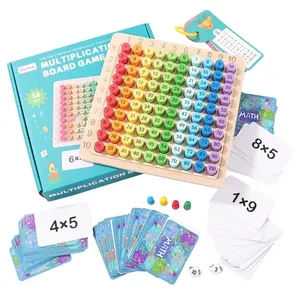 Montessori giocattoli educativi in legno per bambini giocattoli matematici per bambini 99 tabelle di moltiplicazione matematica strumenti didattici per bambini
