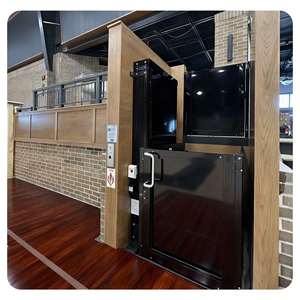 Doppia porta <span class=keywords><strong>a</strong></span> <span class=keywords><strong>battente</strong></span> automatica di alta qualità nell'ascensore domestico in vetro - Product Image 1