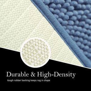 Tapis de salle de bain en chenille antidérapant et doux - Product Image 6