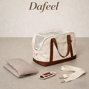 Custom Canvas Pet Carrier Bag Portable Soft Side <b>Puppy</b> Dog Travel Tote Handbag - Product Image 5