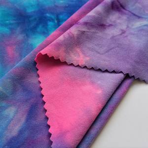 Tissu jersey tricoté en polyester et élasthanne 2026, double broyage, DTY, teinture tie-dye, extensible dans les quatre sens - Product Image 6
