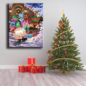 Kit <span class=keywords><strong>de</strong></span> broderie diamant 5D DIY <span class=keywords><strong>de</strong></span> Noël <span class=keywords><strong>avec</strong></span> motif Père Noël et strass AB ASF2776 - Product Image 1