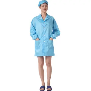 High quality ESD clothes garmentlab esd smock uniform working clothes cleanroom antistatic coat for industry