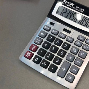 เครื่องคิดเลข Karuida Dm 1200s 12 หลัก ใช้พลังงานสองระบบ พลังงานแสงอาทิตย์ ของขวัญทางธุรกิจ สีเงิน - Product Image 4