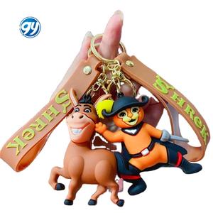 Creativo monstruo de dibujos animados Shrek llavero figura exquisita pareja mochila coche colgando baratijas al por mayor - Product Image 1