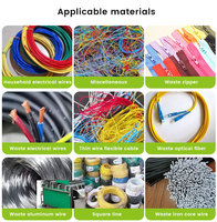 Granulador de alambre de Cable de chatarra de Metal 2024, máquina de limpieza de gránulos de cobre para reciclar cables de cobre desperdiciados
