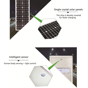 Farola Solar Inteligente con Sensor de Movimiento PIR, Encendido Automático del Anochecer al Amanecer, para Iluminación de Estacionamientos y Carreteras - Product Image 4