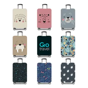 Quality Luggage Covers Custom Spandex Protective Luggage Protector Suitcase Solid Luggage Cover