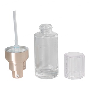 ขวดโลชั่นหรูหรา ขวดแก้วสำหรับเครื่องสำอางพร้อมหัวปั๊ม 30 มล. สำหรับโลชั่น น้ำมันรองพื้น ครีมบำรุงรอบดวงตา - Product Image 3