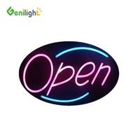 Panneau lumineux LED publicitaire multicolore pour la décoration de vitrines d'entreprises, de magasins, de bars et de direction, personnalisable, 22x13 pouces