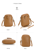 Sac bandoulière portefeuille en cuir PU pour femme 2026, petit format, avec étui pour téléphone portable