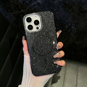 เคสโทรศัพท์แบบแม่เหล็กไร้สายระดับพรีเมียมสำหรับ 13 15 16 Pro ดีไซน์สวยงามวิบวับลายดาว วัสดุ PC - Product Image 1