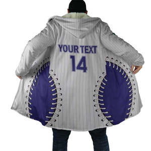 Chaqueta de Longitud Media con Estampado Completo del Campeón del Clásico Mundial de Béisbol de Brasil 2026, Chaqueta con Capucha y Forro Polar, con Cremallera, para Hombre, para Exteriores - Product Image 4