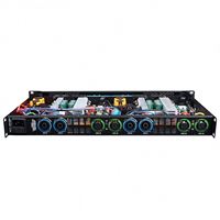 Amplificateur numérique de classe D à quatre canaux PFX 500W, impédance 8 ohms, boîtier métallique, sonorisation professionnelle pour scène de concert