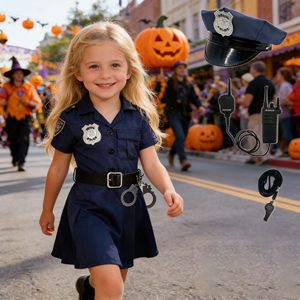 Costume Professionale per Bambini all'Ingrosso, Uniforme Blu con Accessori per Cosplay e <span class=keywords><strong>Halloween</strong></span> - Product Image 2