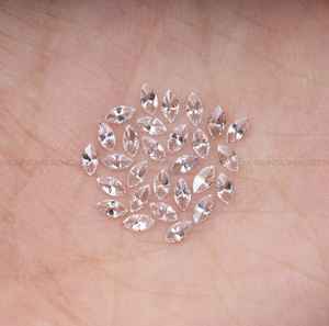 Anillo, Pendientes y Colgante de Diamante Cultivado en Laboratorio con Corte Marquise de 5.0 x 2.5 mm, Certificado IGI, Corte Único Antiguo - Product Image 3