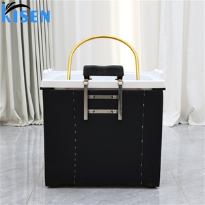Bac à shampoing portable Kisen pour salon de coiffure, avec système de circulation d'eau et machine de fumigation, idéal pour les barbiers - Product Image 4