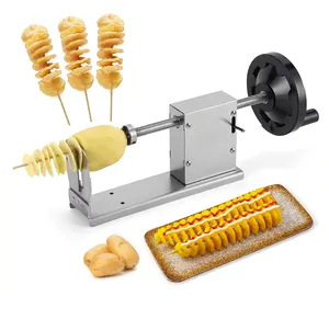 New Arrivals Potato Sticks Chips Machine Spiral Potato Slicer Manual French Fries Cutter