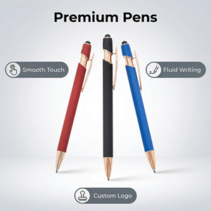 Custom Logo 2 in 1 Rose <b>Gold</b> Metal Ballpoint <b>Pen</b> With Stylus 1.0mm Novelty Aluminum Soft Touch Screen Engraved Promotional <b>Pens</b> - Product Image 3