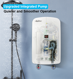 Chauffe-eau électrique instantané sans réservoir Anlabeier 2026, contrôlé par application intelligente, écran LED, en plastique, pour usage domestique (version anglaise) - Product Image 2