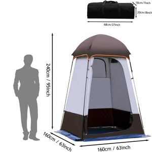 Tente de douche pop-up CZFIT, cabine de change portable pour <span class=keywords><strong>camping</strong></span>, toilettes extérieures, abri d'intimité pour plage et <span class=keywords><strong>piscine</strong></span> - Product Image 5