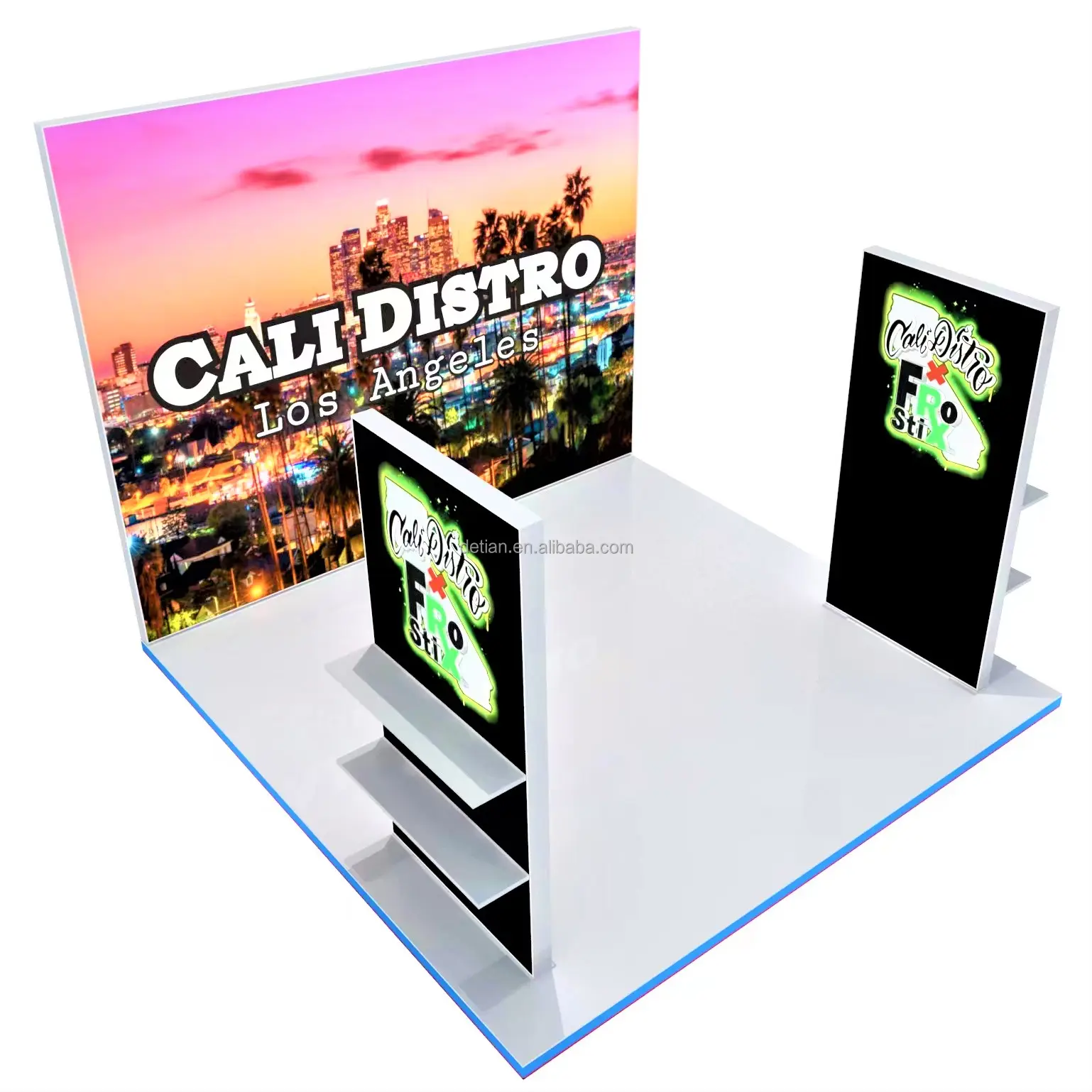 Detian oferta trade show stand display 10x10, portátil exposição cabine trade show estande para expo personalizado