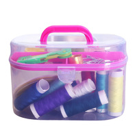 Kit de couture multifonctionnel DIY Set Home Embroidery Craft Portable Mini Travel Size Sewing Accessories Box