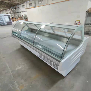 Réfrigérateur deli avec porte en <span class=keywords><strong>verre</strong></span>, 2.5 mètres de long, ascenseur, affichage pour la viande, vitrine de levage - Product Image 1