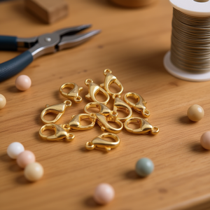 Chiusure a Moschettone Ilan 21mm in Oro K, 8 Pezzi, Accessori per Gioielli - Product Image 1