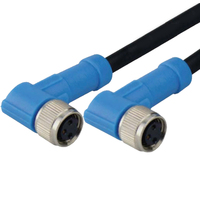 Conector Circular Impermeable Hembra M5 M12 M8 para PCB con Conector de Sensor Din Métrico de 3 Pines y 2 Pines, Conectores Métricos M8