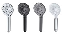 Pommeau de Douche Haute Pression à Jet Pluie, Économiseur d'Eau, Sortie Unique, Finition Chrome Moderne, Accessoire de Robinet de Salle de Bain