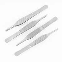 Pince à cartilage vétérinaire KEWO à double rangée de dents fines, à larges dents, 12,5 cm, en acier inoxydable, instruments chirurgicaux ISO