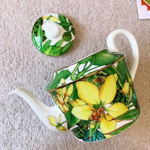Wholesale Luxury Ceramic Coffee Cup Tropical Rainforest Series Porcelain 15 Coffee <b>Tea</b> <b>Set</b> with Gift Box - Product Image 5