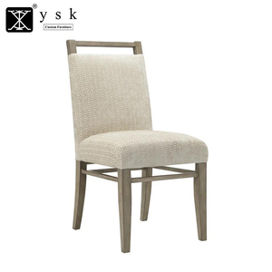 American a bassa tariffa elegante Design a forma di fungo Commerical legno di faggio sedia da sala da pranzo con tessuto di lino DC-1803 imbottito - Product Image 6