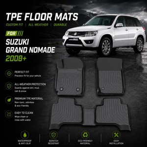 Tapis de sol de voiture en <span class=keywords><strong>TPE</strong></span> pour Suzuki Grand <span class=keywords><strong>Nomade</strong></span> 2008-2026, toutes saisons, imperméables, 3D, sur mesure - Product Image 1