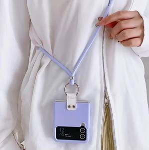 Para <span class=keywords><strong>Samsung</strong></span> <span class=keywords><strong>Z</strong></span> <span class=keywords><strong>Flip</strong></span> 4 <span class=keywords><strong>3</strong></span> cuello correa de hombro funda de teléfono anillo de moda funda de teléfono para <span class=keywords><strong>Samsung</strong></span> <span class=keywords><strong>Z</strong></span> <span class=keywords><strong>Flip</strong></span> 5 6 7 funda trasera cruzada - Product Image 5