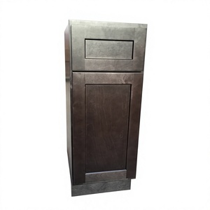 Gabinete de baño de madera maciza moderno personalizado grifo del fregadero bisagra cajón cesta madera contrachapada Backsplash colección Popular moderno - Product Image 2