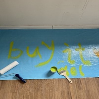 Protection de surface temporaire pour sol, moderne, gris mat, auto-adhésif, en feutre polaire, imperméable, écologique, facile à installer