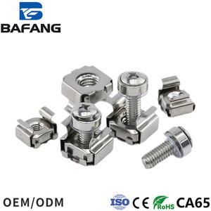 Dado flottante quadrato in acciaio inossidabile 304 con tappo a vite, tutte le misure per installazione in armadietto - Product Image 3