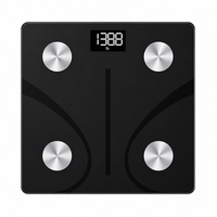 Balance connectée intelligente avec logo personnalisé, 180 kg, précision 50 g, balance de salle de bain numérique, vente en gros d'usine, certifiée UKCA