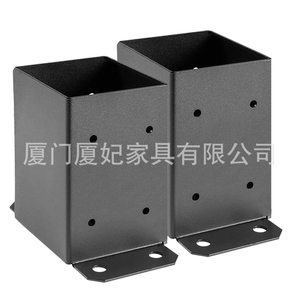 Heavy Duty Powder Coated Post <b>Anchors</b> 800 Lbs Capacity Black For Deck Floor Support - Product Image 3