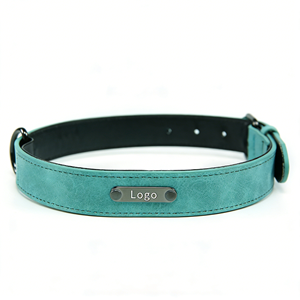 Collier pour chien personnalisé avec logo, nom et identification, réglable, en PU coloré de luxe, pour les promenades en extérieur - Product Image 6